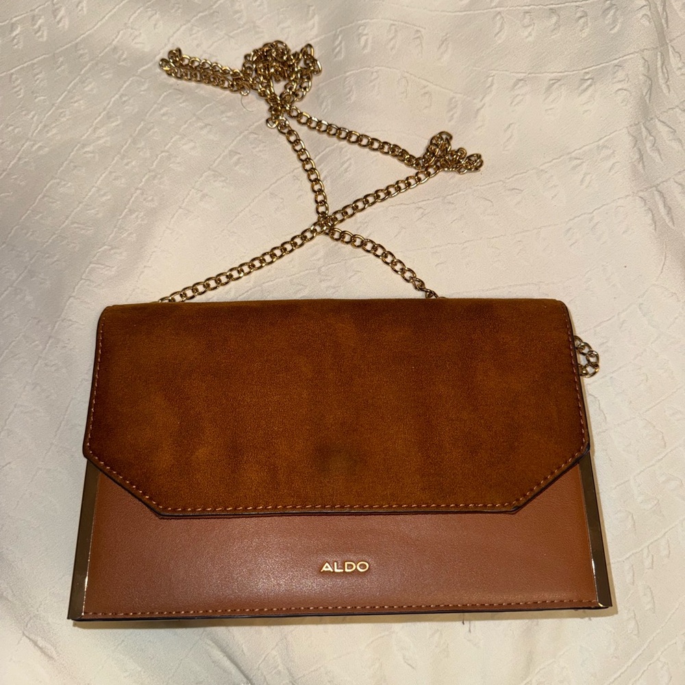 Aldo Tan and Brown Crossbody Bag